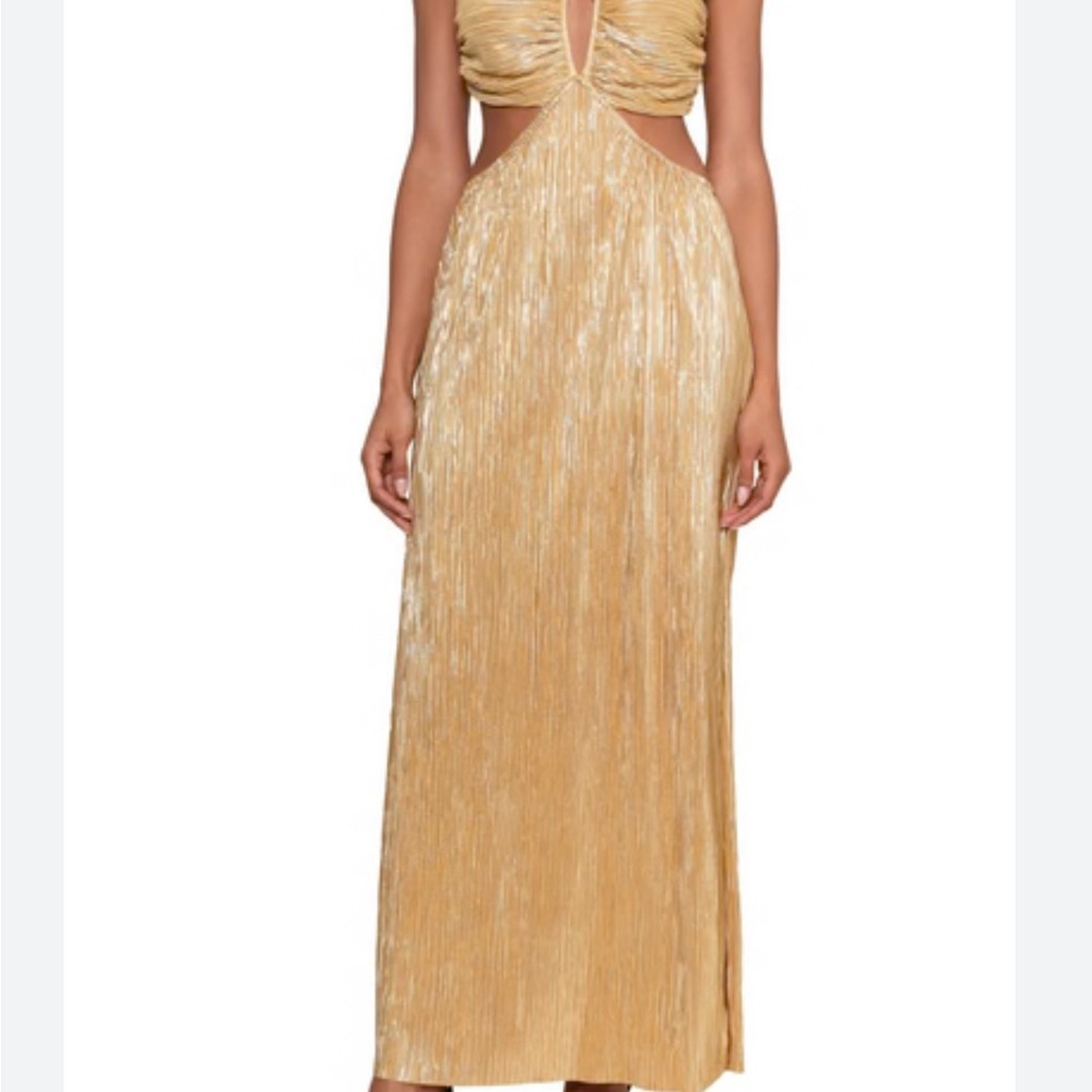 Elegant Gold Evening Dress